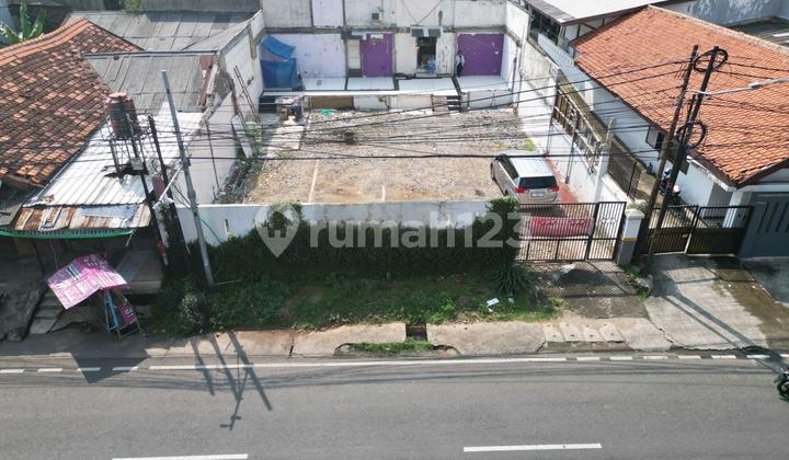 Large 715 m2 land with a 300 m2 building on Cipinang Muara Street, East Jakarta.