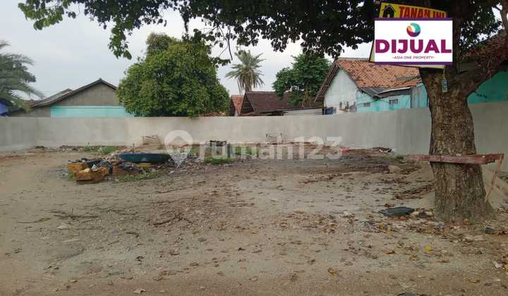 Tanah rata luas 610 m2 sudah di pagar siap guna di Jl Raya Sumberjaya Tambun Tanah rata luas 610 m2 sudah di pagar siap guna di Jl Raya Sumberjaya Tambun