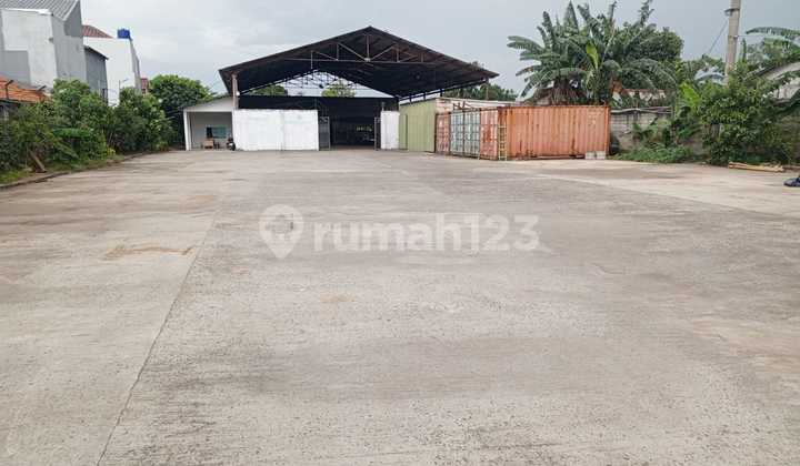 Warehouse and office for sale at 7 million per m in Jati Asih, Bekasi.
