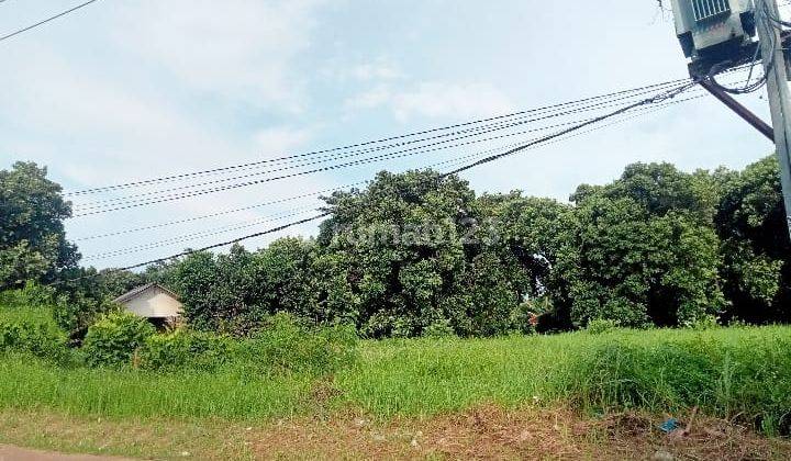 Tanah Luas 2080 M2 SHM Tepi Jalan Raya di Setu Bekasi 2