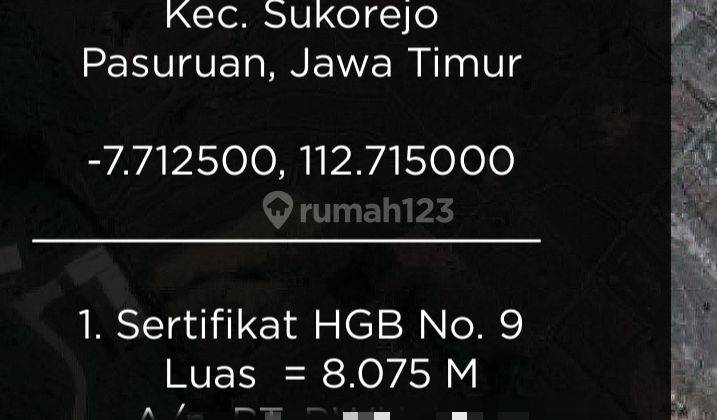 Tanah Nol Jalan Raya Lemahbang Sukorejo Pasuruan 2