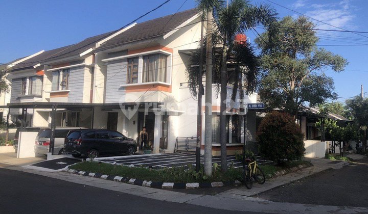 tampak depan murah rumah hoek siap huni