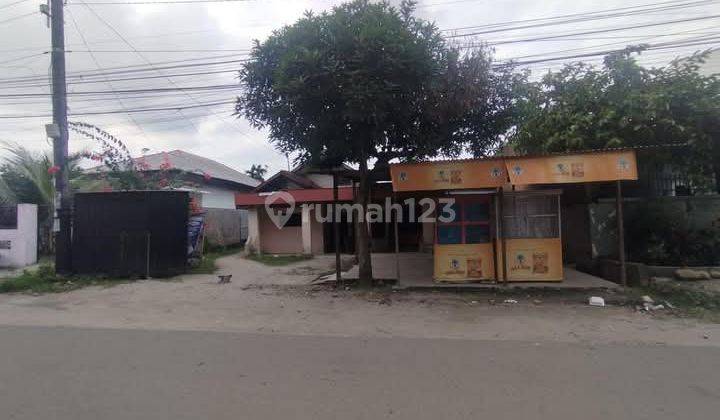 Jual tanah + bangunan pinggir jalan besar Jl.Tangkul 2  2