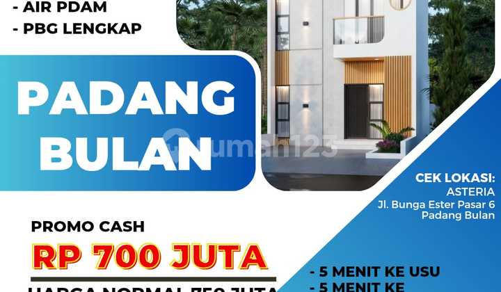 Rumah Terbaru Asteria di daerah Padang Bulan Medan 1