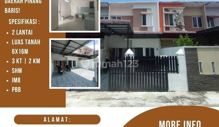 di Jual Rumah Komplek Gatsu Mansion, Jl. Pinang Baris, Medan 1