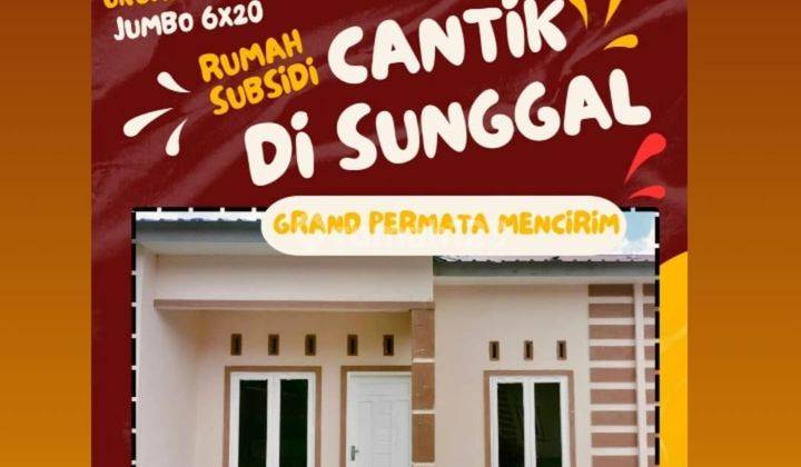 di Rumah Subsidi Grand Permata Mencirim,, Medan 1