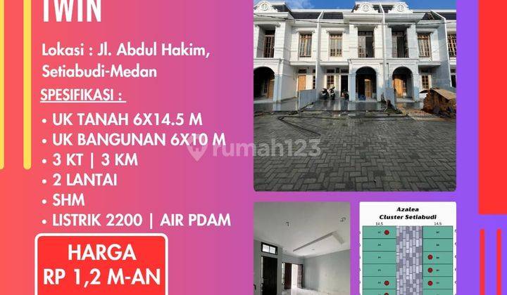 di Perumahan Azalea Classic Twin, Jl. Abdul Hakim, Medan 1