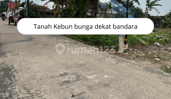 Dijual tanah kebun bunga lokasi strategis siap bangun