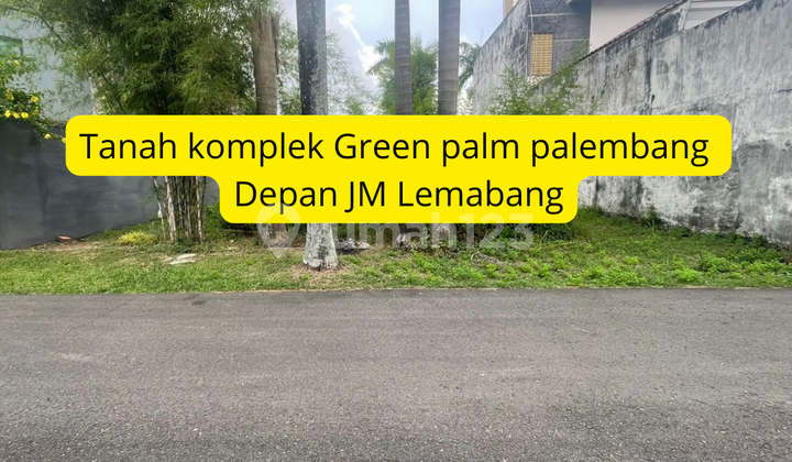 Tanah strategis mewah komplek green palm palembang