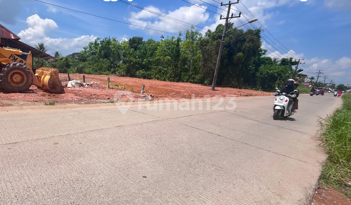 Tanah pinggir jalan utama mata merah palembang