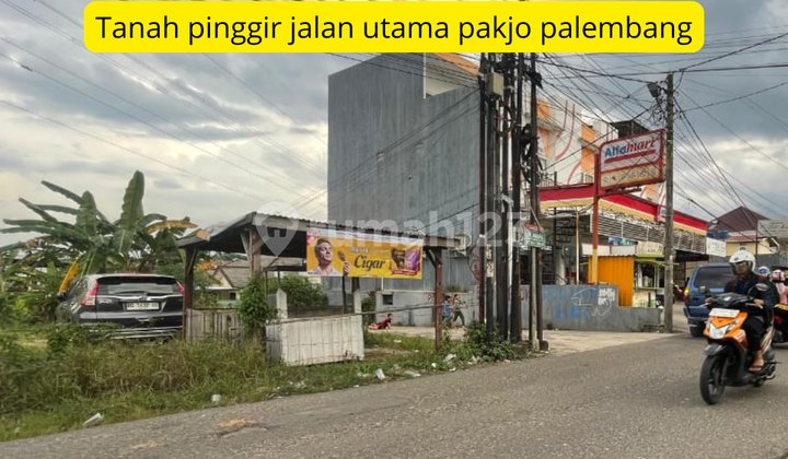 Tanah pinggir jalan pakjo palembang dekat SMA Negeri 11