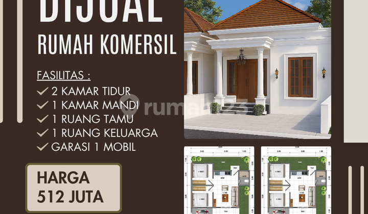 Rumah komersil type 50 lokasi tanjung barangan palembang