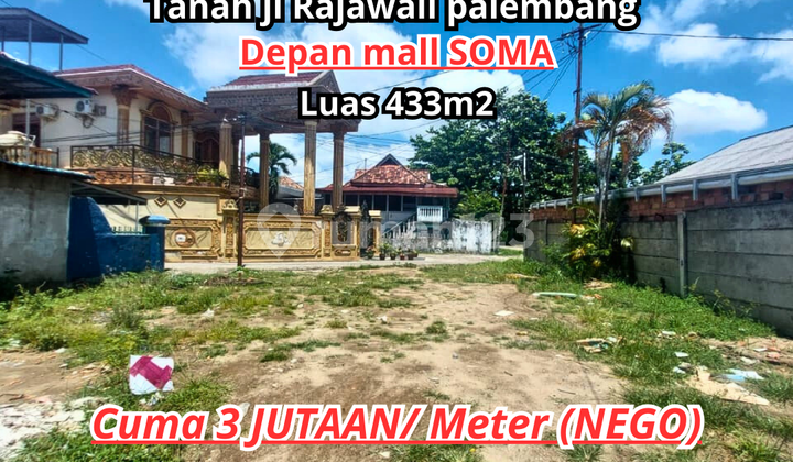 Tanah tengah kota palembang lokasi rajawali depan Mall SOMA Tanah tengah kota palembang lokasi rajawali depan Mall SOMA