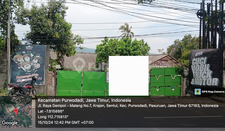 For Sale Via Auction Commercial Property on Malang-Gempol Highway, Purwodadi Village, Purwodadi Sub-district, Pasuruan Regency