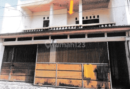 tampak depan dijual rumah via lelang lokasi