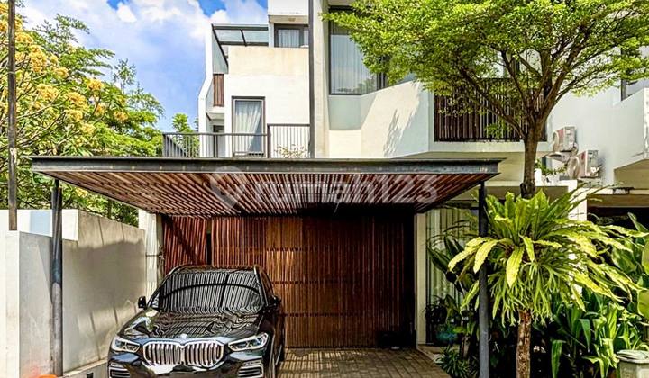 Design Modern Tropical, Semi Furnished Dalam Townhouse Di Bintaro Design Modern Tropical, Semi Furnished Dalam Townhouse Di Bintaro