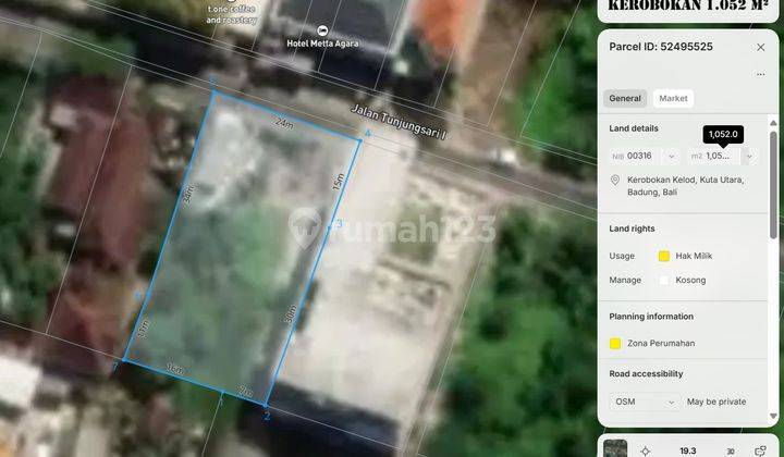 Dijual Tanah Lokasi Premium Di Jl Tunjung - Kerobokan  2