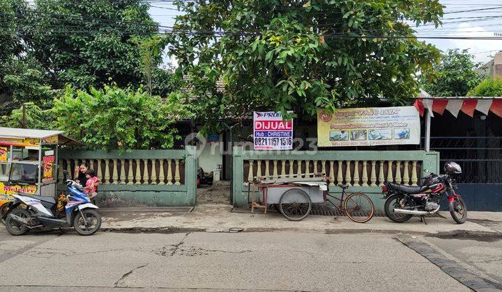 Tanah Dan Bangunan Pinggir Jalan Utama Ramai Cocok Untuk Usaha Di Harapan Jaya, Bekasi 1