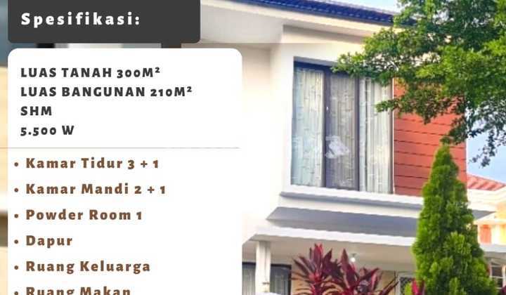 For Sale Large Luxury Semi-Furnished House, Ready to Use in BSB Semarang 1