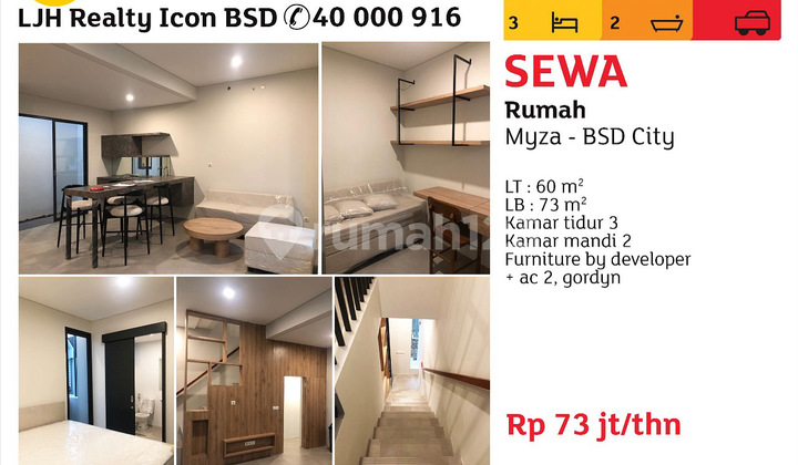 Sewa Rumah Furnish Bsd City