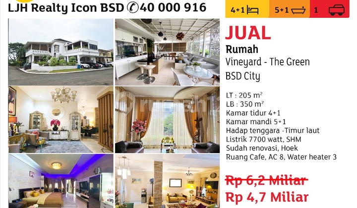 Jual Rumah Hook Fullfurnish Di The Green Bsd City 2