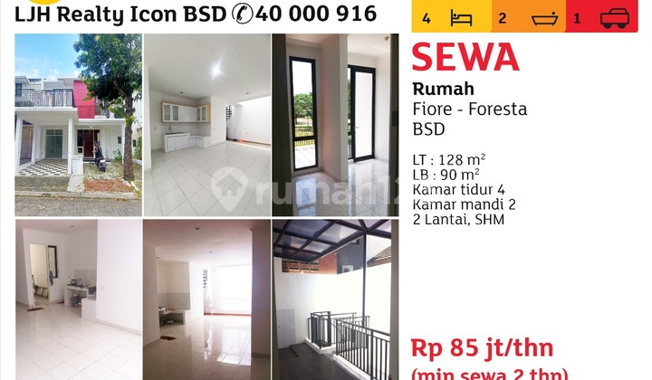Rent House In Foresta Bsd City Rent House In Foresta Bsd City
