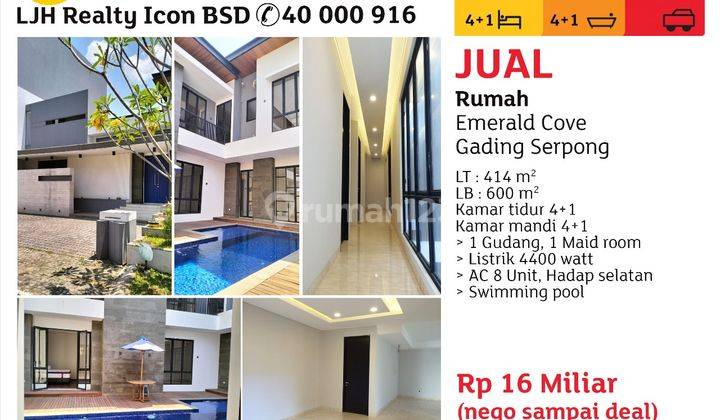 Rumah Mewah Di Cluster Emerald Cove Gading Serpong Baru Semi Furnished di Cluster Emerald Cove Gading Serpong, Gading Serpong Rumah 1