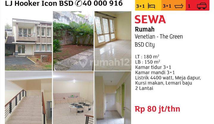 Sewa Rumah The Green Bsd City 1