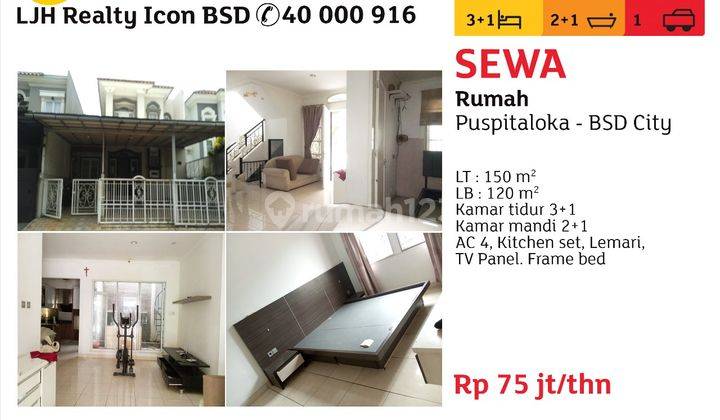 Sewa Rumah Di Puspitaloka Bsd  2