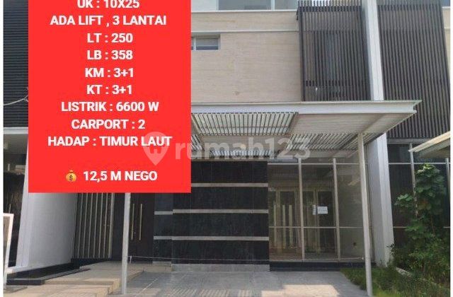 Rumah Golf Island Cluster Mozart Uk 10x25 Ada Lift 1