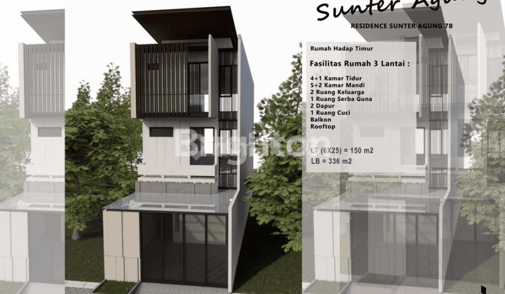 FOR SALE !!!! BRAND NEW HOUSE DI PRIME AREA SUNTER AGUNG (SEDANG PROGRES PEMBANGUNAN) 1