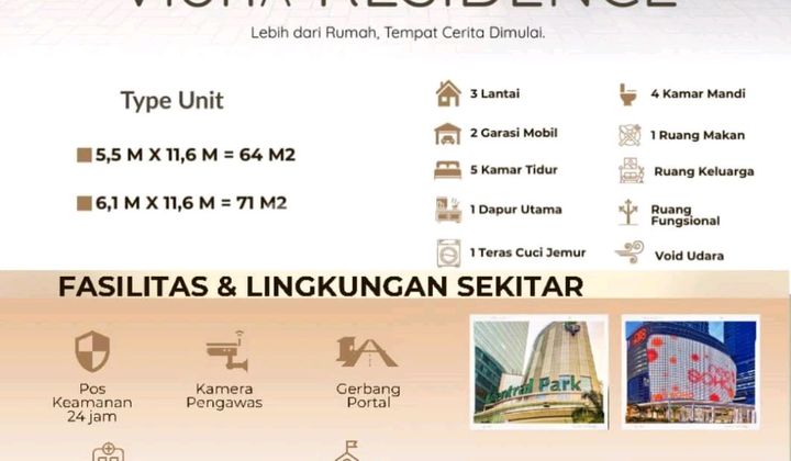 Rumah Tiga Lantai Duri Kepa Bebas Banjir