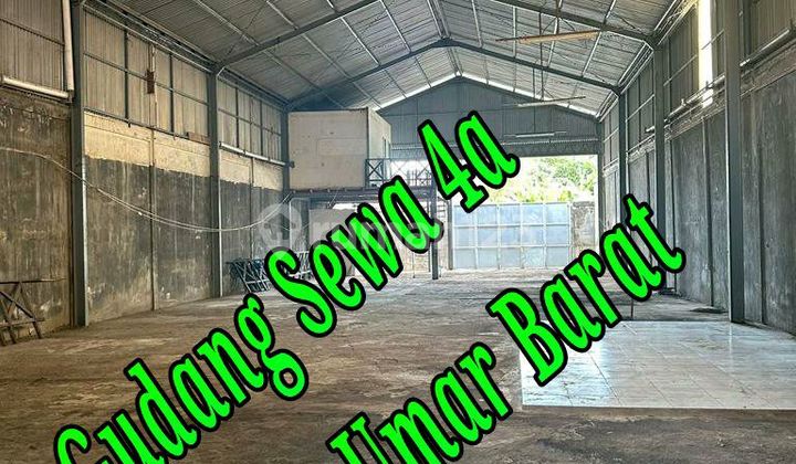 Disewakan Gudang Lokasi Di Jln Teuku Umar Barat Denpasar Bali Gudang di Jl. Teuku Umar Barat, Pemecutan Klod, Kec. Denpasar Bar., Kota Denpasar, Bali, Denpasar Barat 400.0 m² SHM
