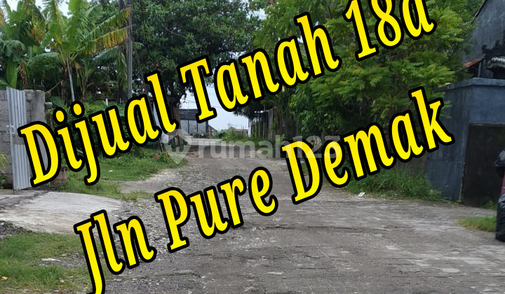 For Sale Land 18A on Jln Pure Demak Denpasar Bali Land at Jl. Pura Demak No.1, Pemecutan Klod, Denpasar Barat, Kota Denpasar, Bali, Indonesia, 80119, Denpasar Barat SHM 1800.0 M² For Sale Land 18A on Jln Pure Demak Denpasar Bali Land at Jl. Pura Demak No.1, Pemecutan Klod, Denpasar Barat, Kota Denpasar, Bali, Indonesia, 80119, Denpasar Barat SHM 1800.0 M²