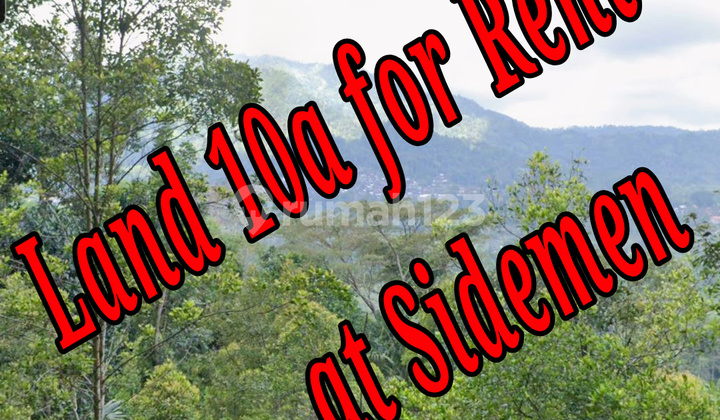 Land 10a For Rent In Sidemen Traditional Village Bali