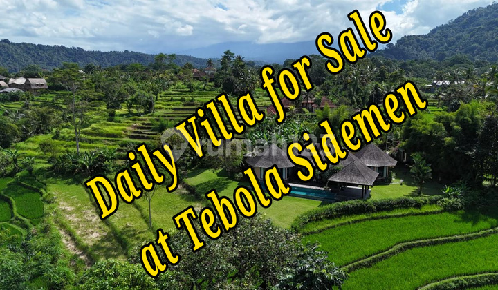 A Daily Villa For Sale At Tebola Sidemen Traditional Village Karangasem Bali Vila di Tebola Village Resort Sidem -> Tebola Village Resort Sidemen, Br. Tebola, 80864, Sidemen 3000.0 M² SHM