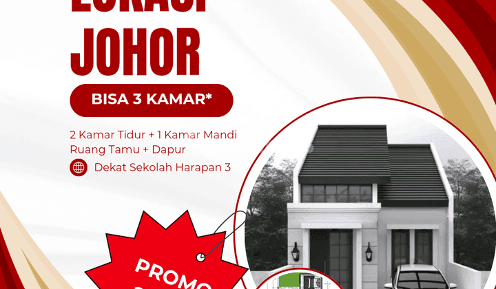 Rumah Murah Hanya 248 Jt Lokasi Johor 1