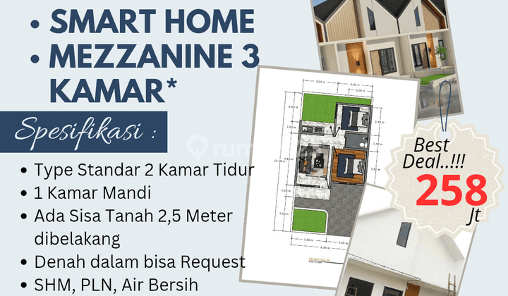 Bisa 3 Kamar Rumah Promo 248 Jt Lokasi Johor 2