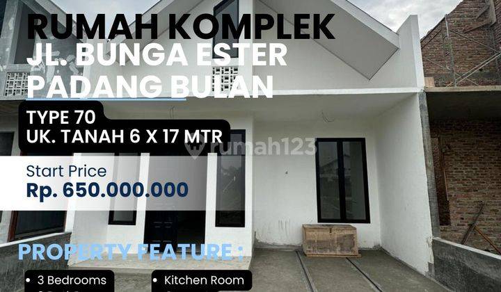 Rumah Baru Siap Huni Lokasi Padang Bulan 1