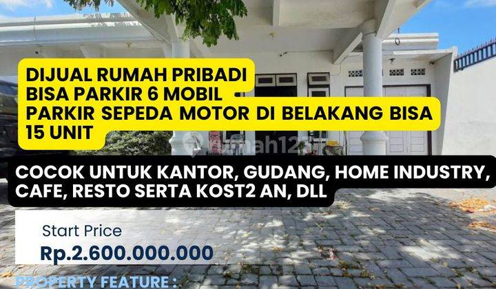 Rumah Luas Cocok Untuk Kantor, Gudang, Home Industri, Dll, Bisa Parkir 6 Mobil