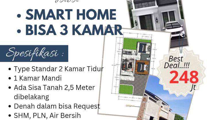 Promo Rumah Bisa 3 Kamar Lokasi Medan Johor 1