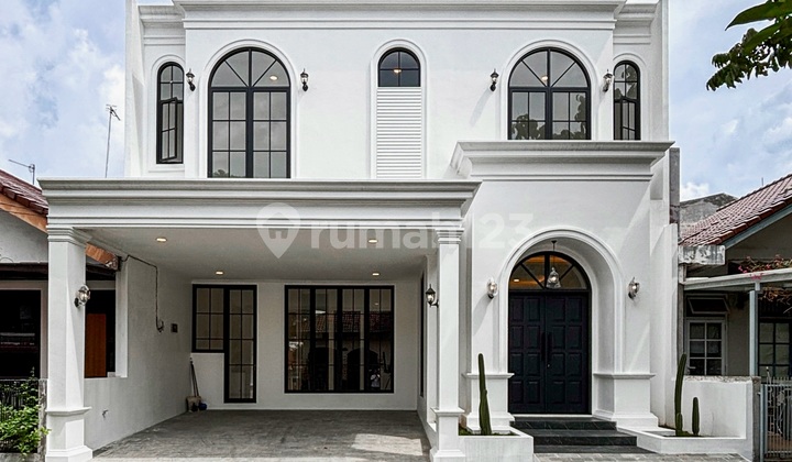 2-Storey New Classic House with a Room Underneath in Bintaro Complex