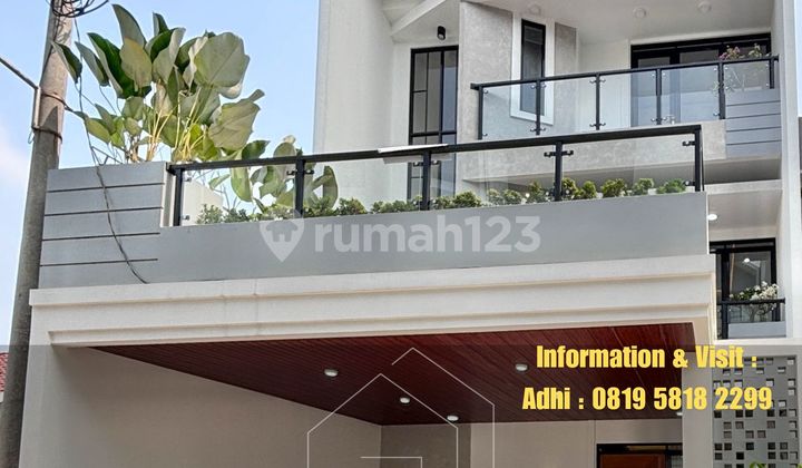Rooftop Bangunan Baru Townhouse Jalan Lebar Dekat Ke Tol Jagakarsa