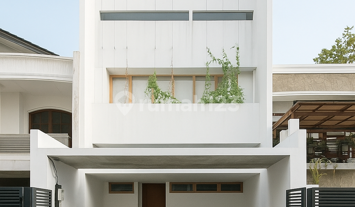 Modern Minimalis 3 Lantai Plus Rooftop City View Kebayoran Baru