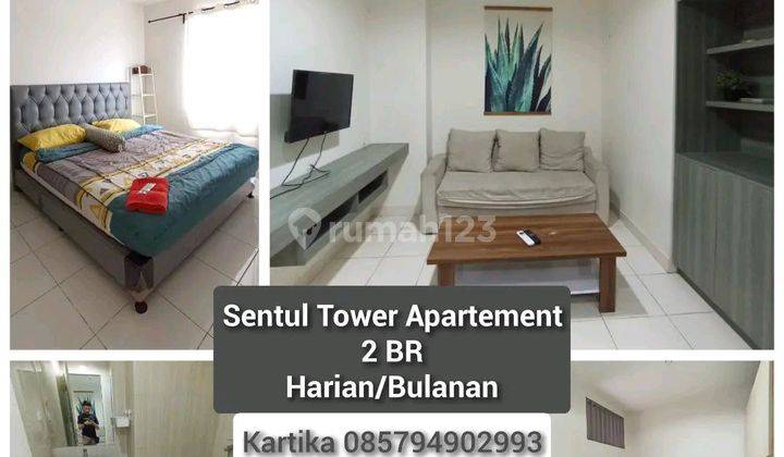 Apartemen Di Sewa Kan 2 Bed Room Full Furnished..hanya 5 Jt Apartemen Sentul Tower 2 Kamar Tidur Furnished Bagus 1