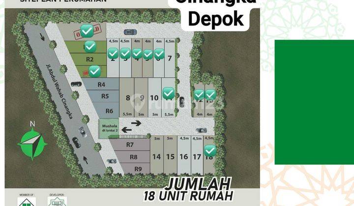 Rumah 2 Lantai Di Depok Kprs SHM 940 Juta Dekat Tol Pamulang 2