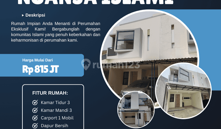 Rumah Islami Ready Stock Siap Huni Lokasi Premium Dekat Tol SHM 2