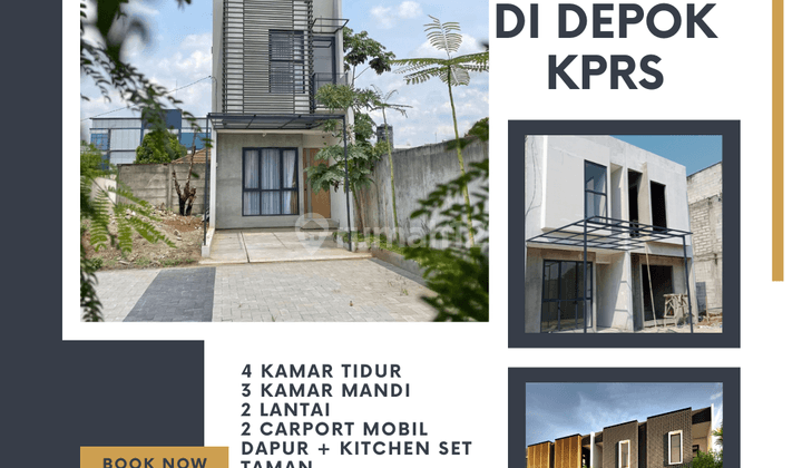 Rumah 2 Lantai 4 Kamar Tidur 3 Kamar Mandi Kprs SHM Dekat Tol 2