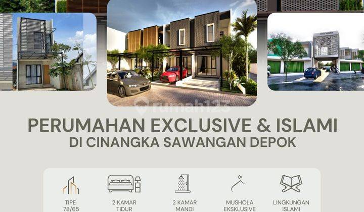 Harga Promo 940 Juta Rumah Islami di Depok Kprs SHM Dekat Tol  2