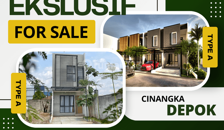 Rumah 2 Lantai Eksklusif di Depok Kpr Syariah Desaiun Modern SHM 2